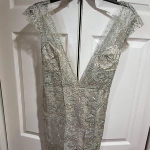 Sexy Deep V Slim Lace Dress